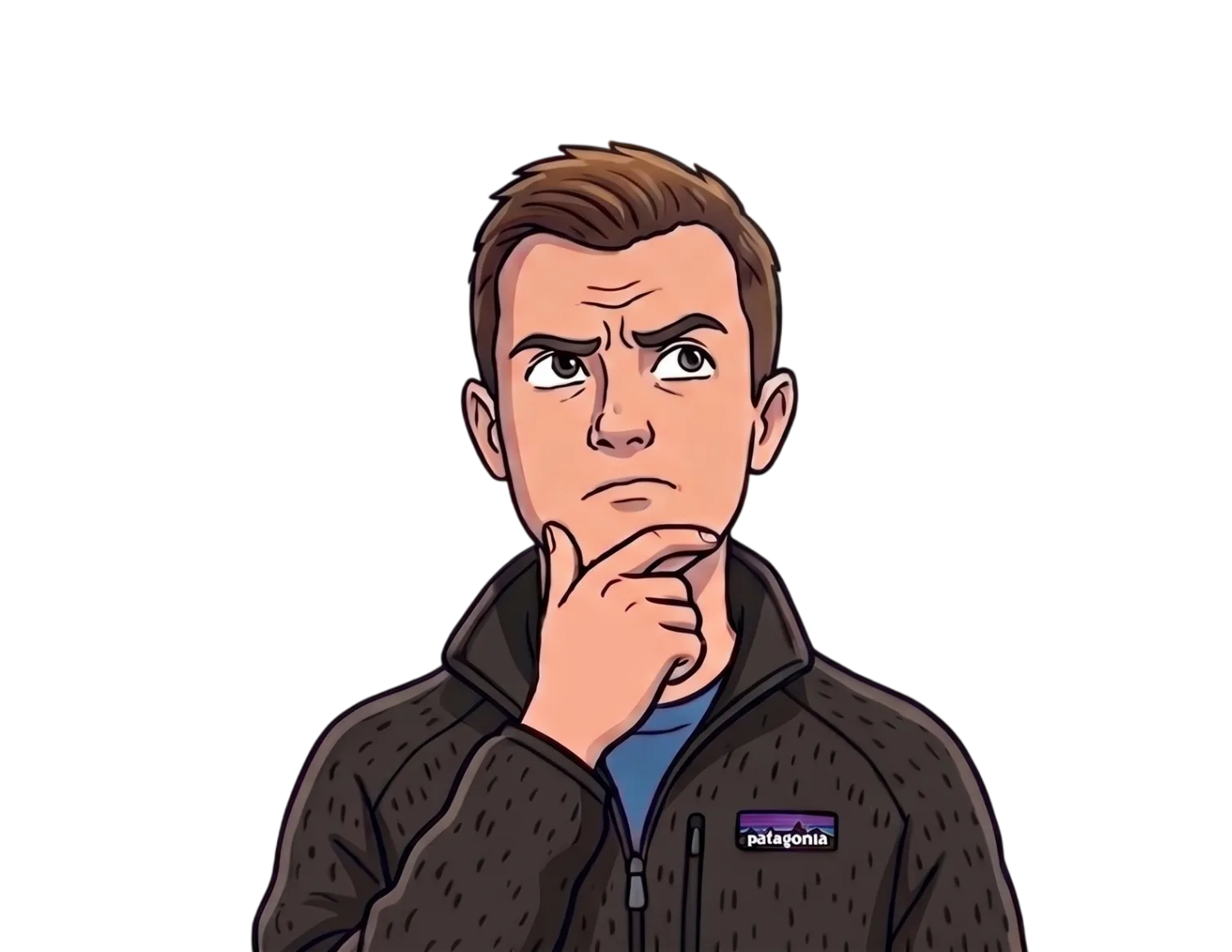Cartoon portrait of Kasper Nissen
